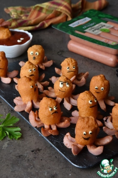 Корн доги "Осьминоги" Корн доги "Осьминоги"