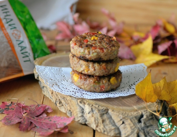 Котлеты из индейки по-Гавайски Котлеты из индейки по-Гавайски