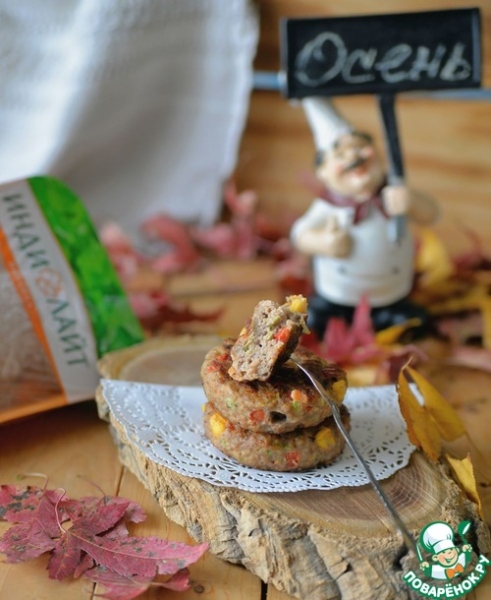 Котлеты из индейки по-Гавайски Котлеты из индейки по-Гавайски