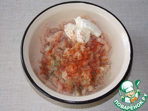 Котлеты с творожным сыром в духовке Котлеты с творожным сыром в духовке