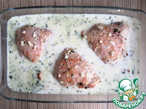 Курица в сливочном рисе со шпинатом Курица в сливочном рисе со шпинатом