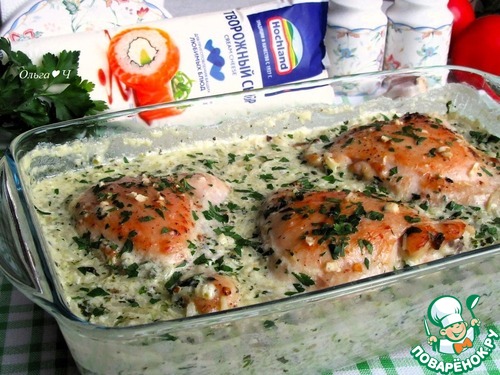 Курица в сливочном рисе со шпинатом Курица в сливочном рисе со шпинатом