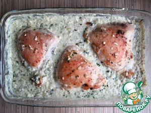 Курица в сливочном рисе со шпинатом Курица в сливочном рисе со шпинатом