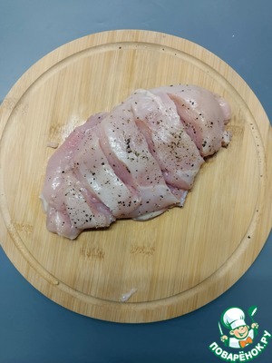 Куриное филе с плавленым сыром