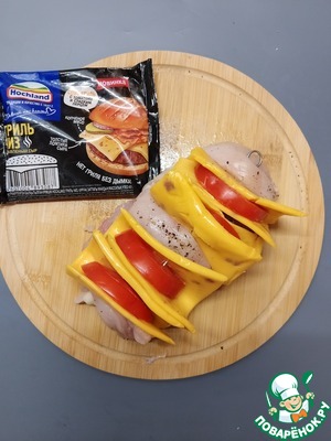 Куриное филе с плавленым сыром