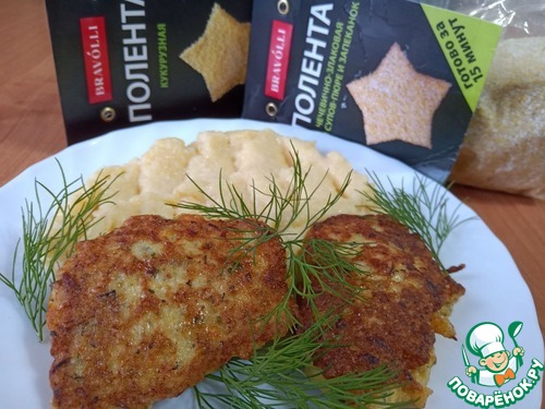 Куриные котлеты с чечевично-злаковой полентой Куриные котлеты с чечевично-злаковой полентой