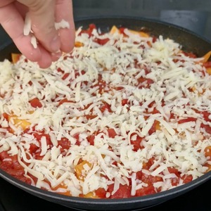 Ленивая лазанья с острым соусом Ленивая лазанья с острым соусом