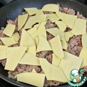 Ленивая лазанья с острым соусом Ленивая лазанья с острым соусом