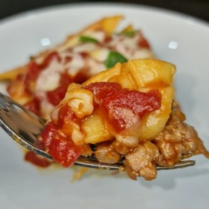 Ленивая лазанья с острым соусом Ленивая лазанья с острым соусом