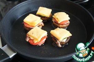 Мини-бургеры из шампиньонов