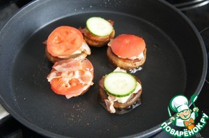 Мини-бургеры из шампиньонов