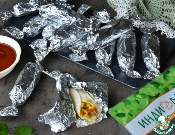 Мини бурито "на один укус" Мини бурито "на один укус"