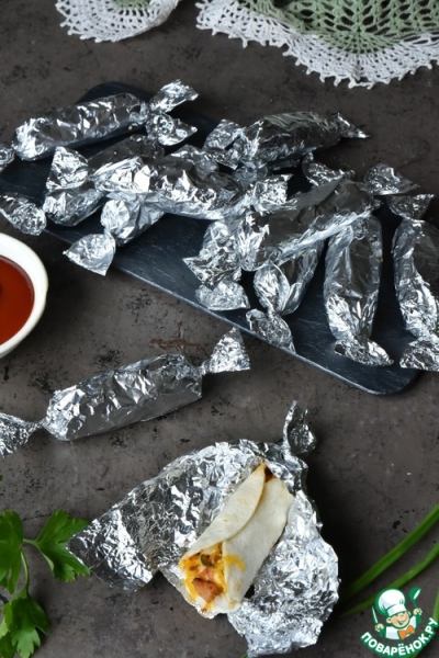 Мини бурито "на один укус" Мини бурито "на один укус"