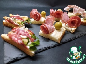 Мини-бутерброды "Ассорти" Мини-бутерброды "Ассорти"