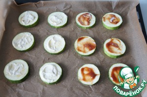 Мини-пиццы из кабачка Мини-пиццы из кабачка