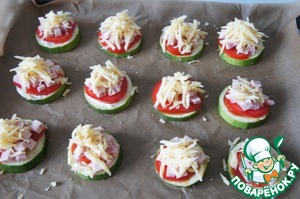 Мини-пиццы из кабачка Мини-пиццы из кабачка