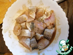 Минтай в азиатском стиле с овощным пюре Минтай в азиатском стиле с овощным пюре