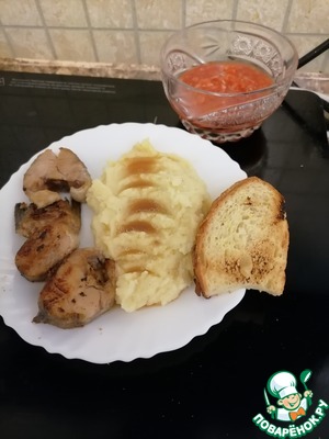 Минтай в азиатском стиле с овощным пюре Минтай в азиатском стиле с овощным пюре