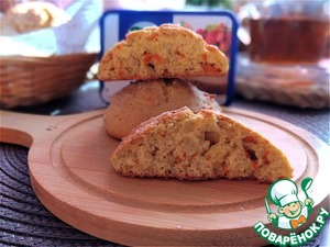 Мягкое сырно-морковное печенье