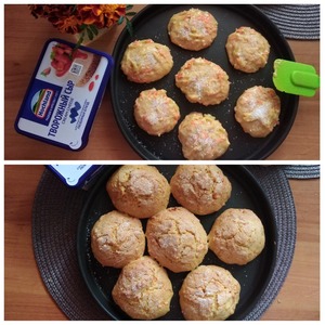 Мягкое сырно-морковное печенье