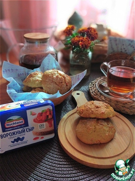 Мягкое сырно-морковное печенье