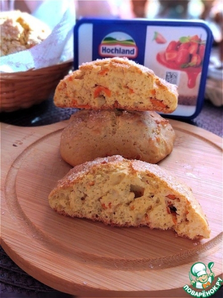 Мягкое сырно-морковное печенье