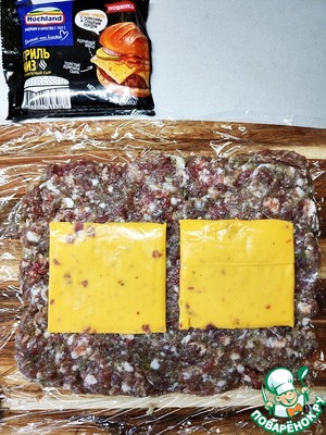 Мясной рулет с грибами