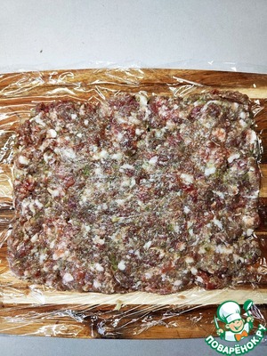 Мясной рулет с грибами