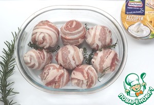 Мясные шарики в беконе