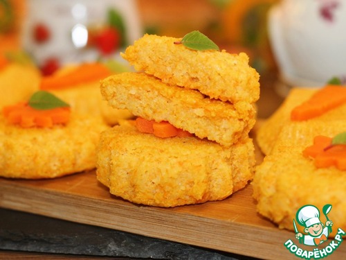 Морковный пудинг с рисовой полентой Морковный пудинг с рисовой полентой