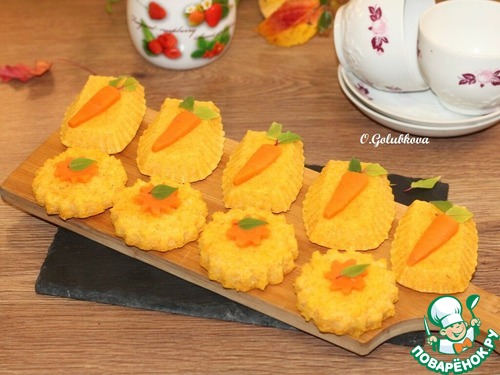 Морковный пудинг с рисовой полентой Морковный пудинг с рисовой полентой