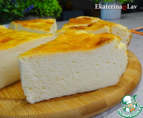 Нежная творожная запеканка с крахмалом Нежная творожная запеканка с крахмалом