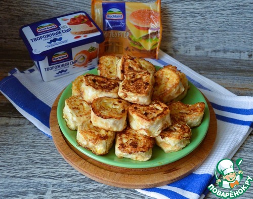 Обжаренные рулеты из лаваша Обжаренные рулеты из лаваша