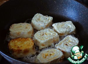 Обжаренные рулеты из лаваша Обжаренные рулеты из лаваша