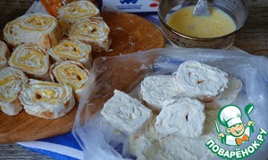 Обжаренные рулеты из лаваша Обжаренные рулеты из лаваша