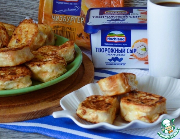 Обжаренные рулеты из лаваша Обжаренные рулеты из лаваша