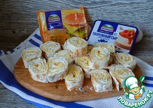 Обжаренные рулеты из лаваша Обжаренные рулеты из лаваша