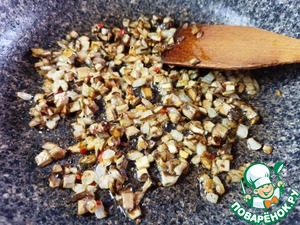 Омлет с белыми грибами и сыром