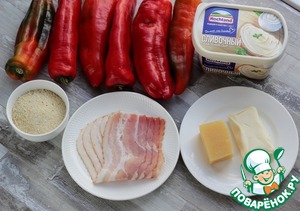 Острые перцы фаршированные сыром