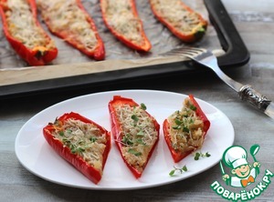 Острые перцы фаршированные сыром