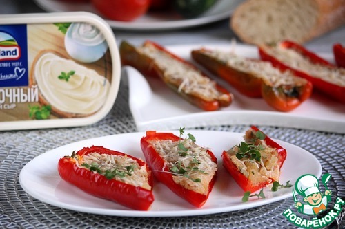 Острые перцы фаршированные сыром