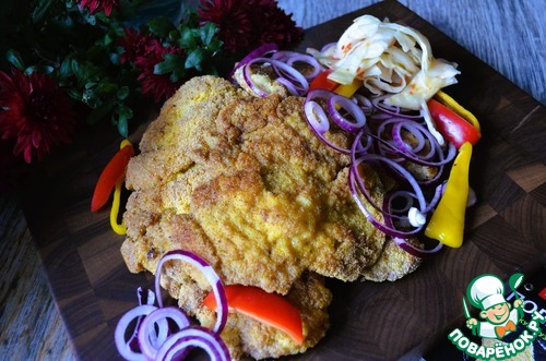 Отбивные в кукурузной поленте