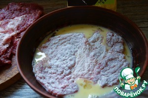 Отбивные в кукурузной поленте