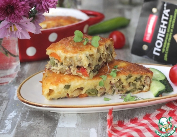 Овощная запеканка с полентой Овощная запеканка с полентой