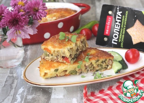 Овощная запеканка с полентой Овощная запеканка с полентой