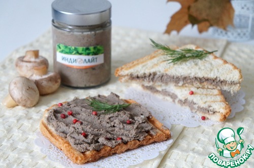 Паштет из индейки с грибами Паштет из индейки с грибами