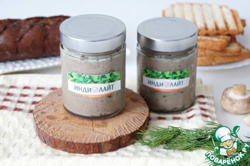 Паштет из индейки с грибами Паштет из индейки с грибами