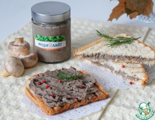 Паштет из индейки с грибами Паштет из индейки с грибами