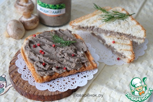 Паштет из индейки с грибами Паштет из индейки с грибами