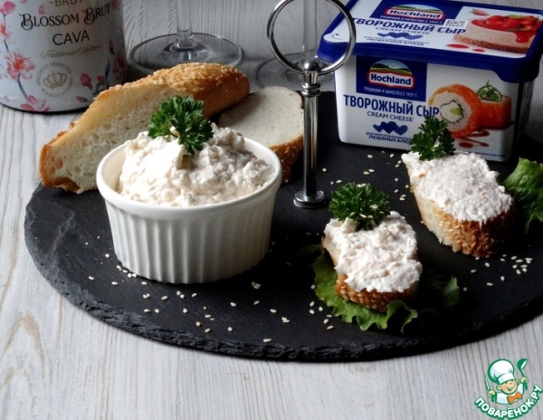 Паста с кальмаром и креветками